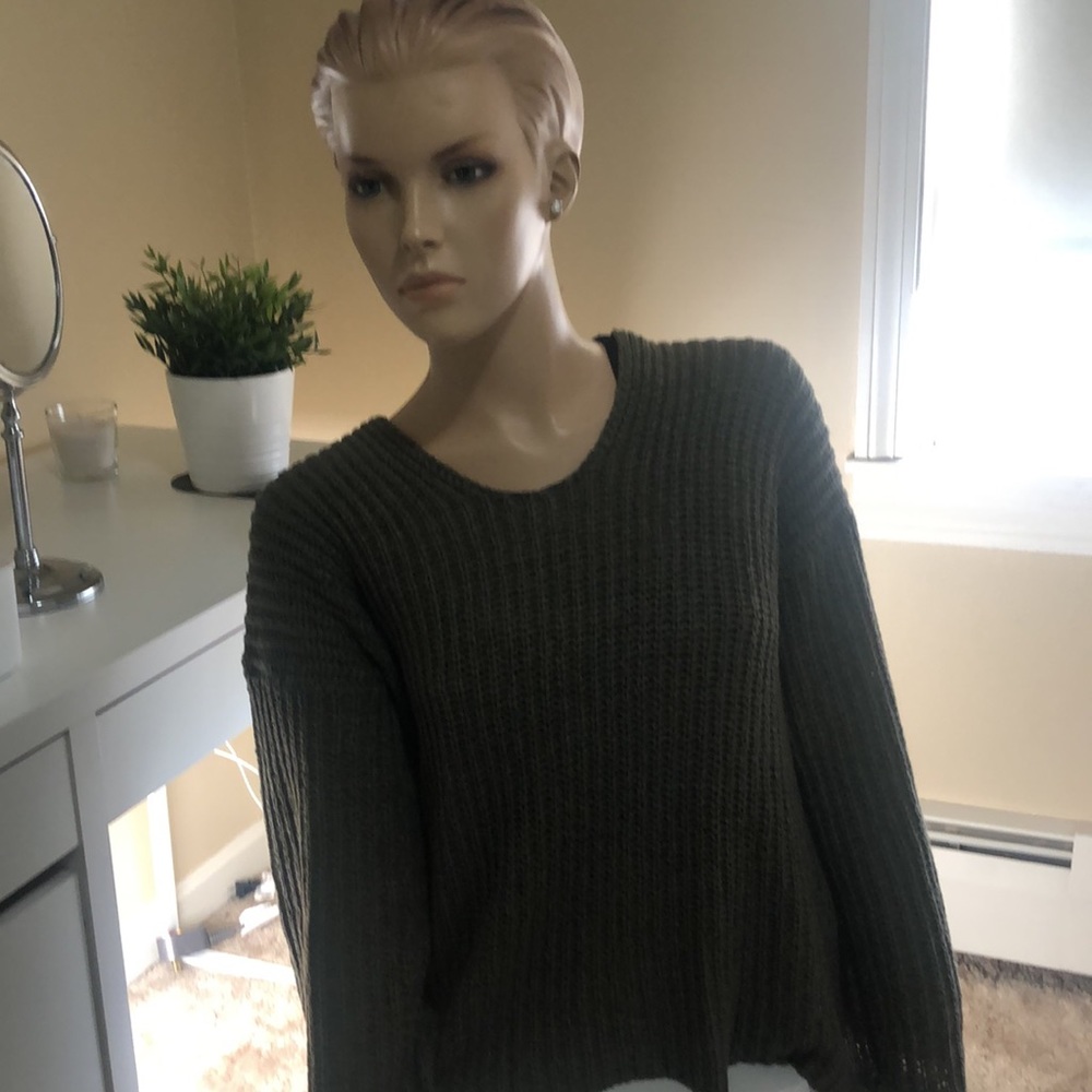 Oversized Double V Sweater - image 1